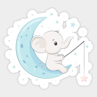 itty bitty elephant Sticker